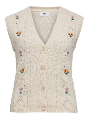 23045403 OBJthess SL Knit Cable Waistcoat