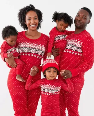 Christmas wave dot snowflake parent set