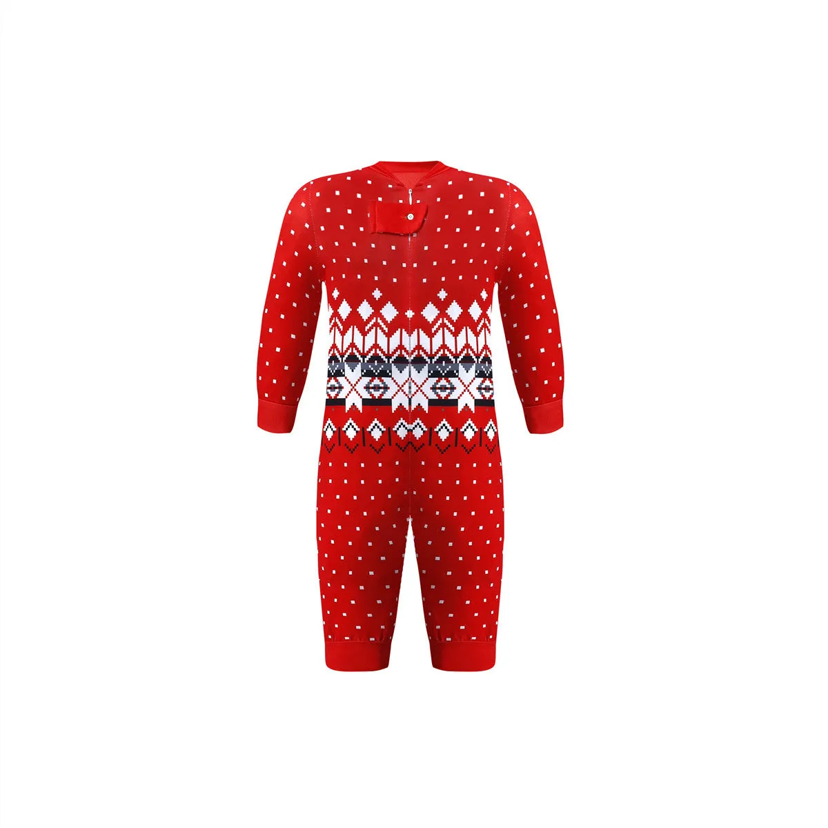 Christmas wave dot snowflake parent set