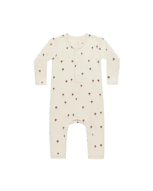 Ribbed Mushroom Print Jumpsuit
