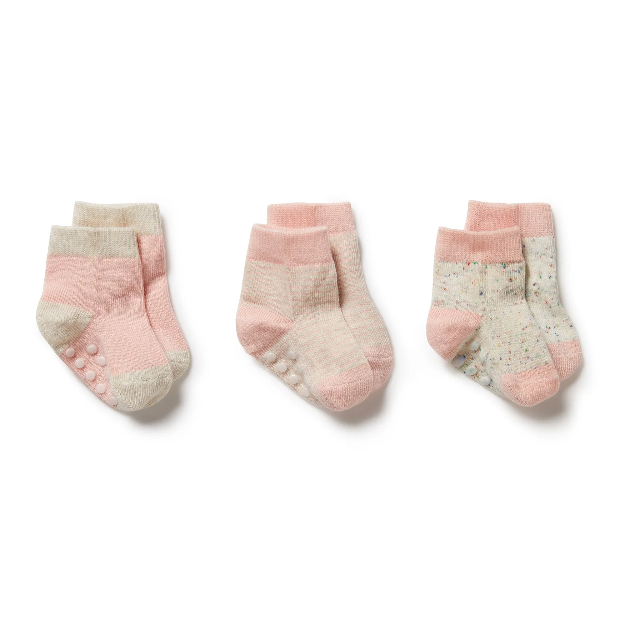 Wilson   Frenchy 3 Pack Baby Socks - Cantaloupe