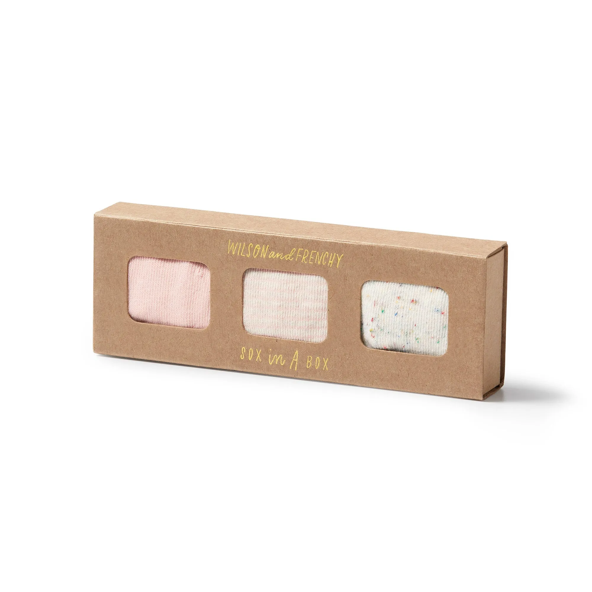 Wilson   Frenchy 3 Pack Baby Socks - Cantaloupe